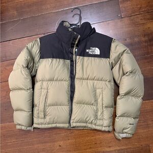The North Face Retro Nuptse- Green/Khaki Size XS